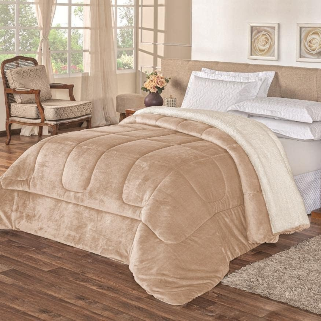 Coberdrom Premium Dupla Face Pele de Carneiro