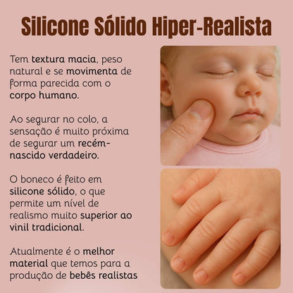 Yasmin Bebê Reborn Realista - Silicone Sólido + Frete Grátis