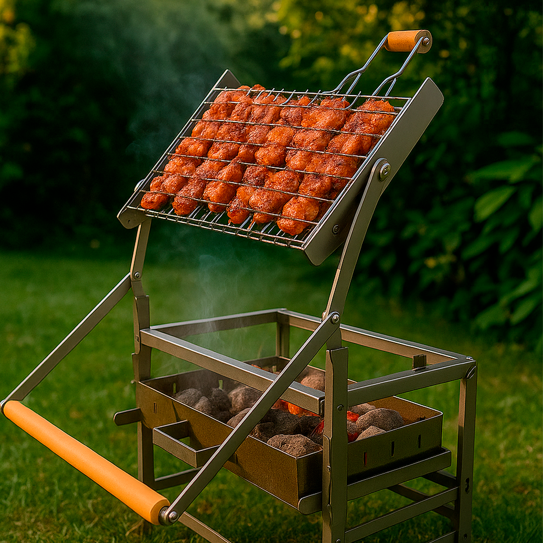 Churrasqueira com Grelha Giratória 360° | Queima de Estoque