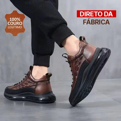 Sapatênis de Couro Domani Edição 2025 Masculino - Exclusivo da Fábrica