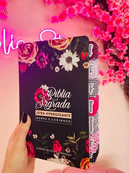 Bíblia Sagrada Floral Pink