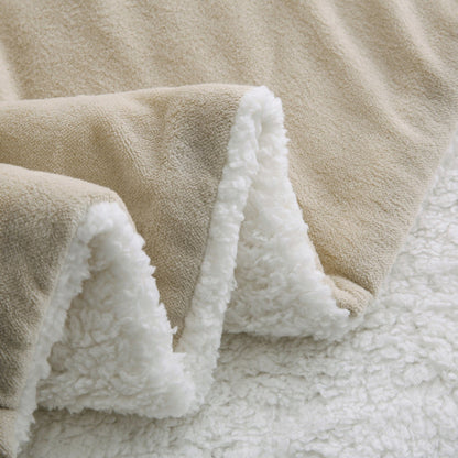 Coberdrom Supreme Dupla Face Pele de Carneiro Areia