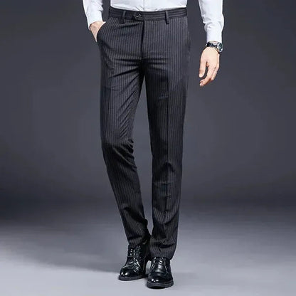 Premium Men's Suit Trousers Striped Azenli