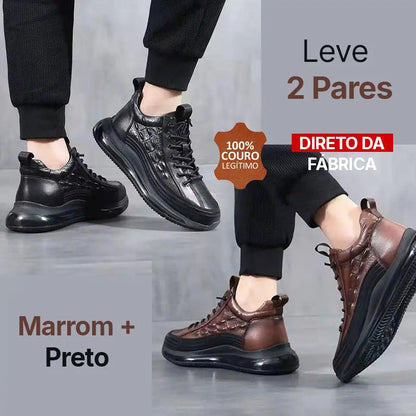 Sapatênis de Couro Domani Edição 2025 Masculino - Exclusivo da Fábrica